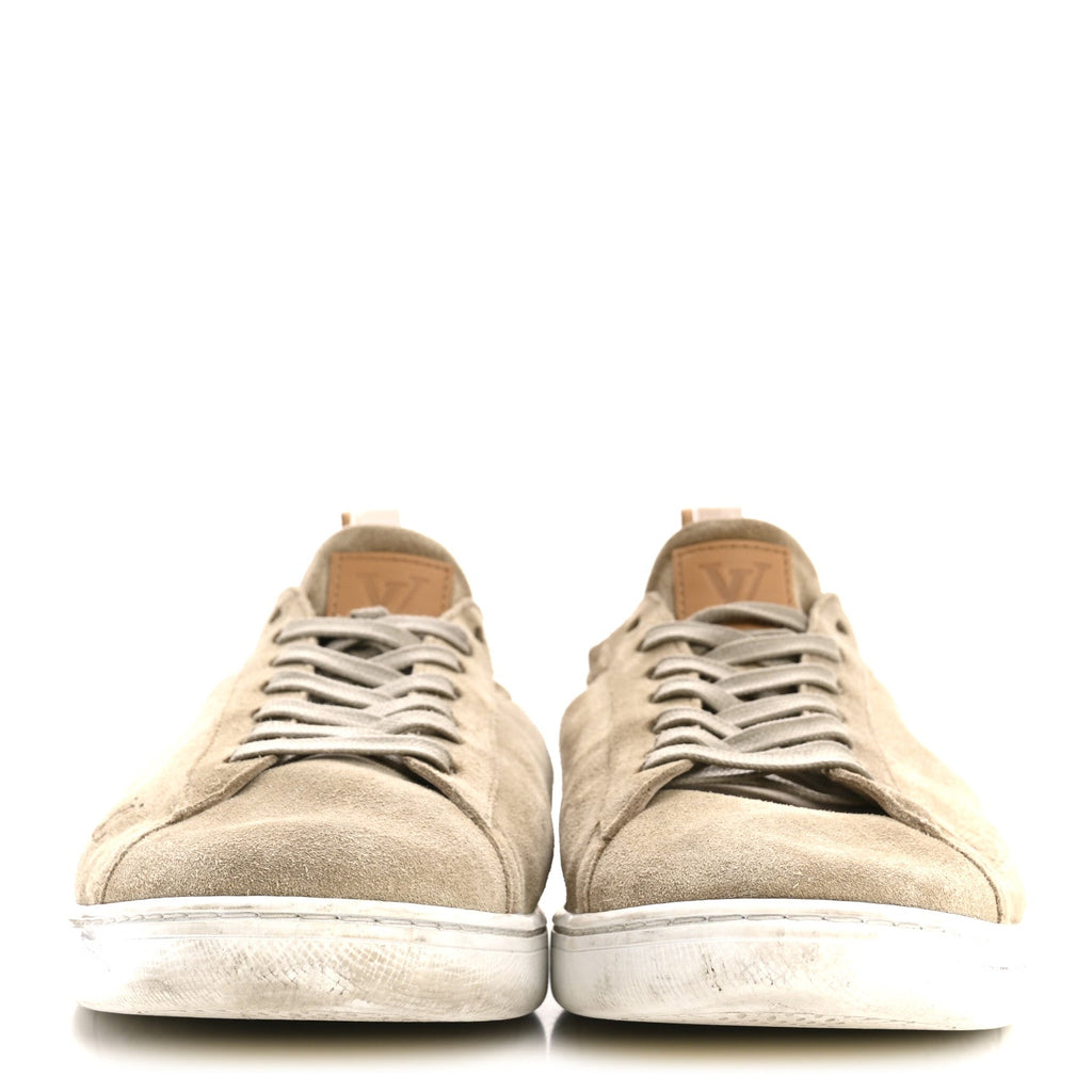 Suede Calfskin LV Soft Sneakers 9 Beige