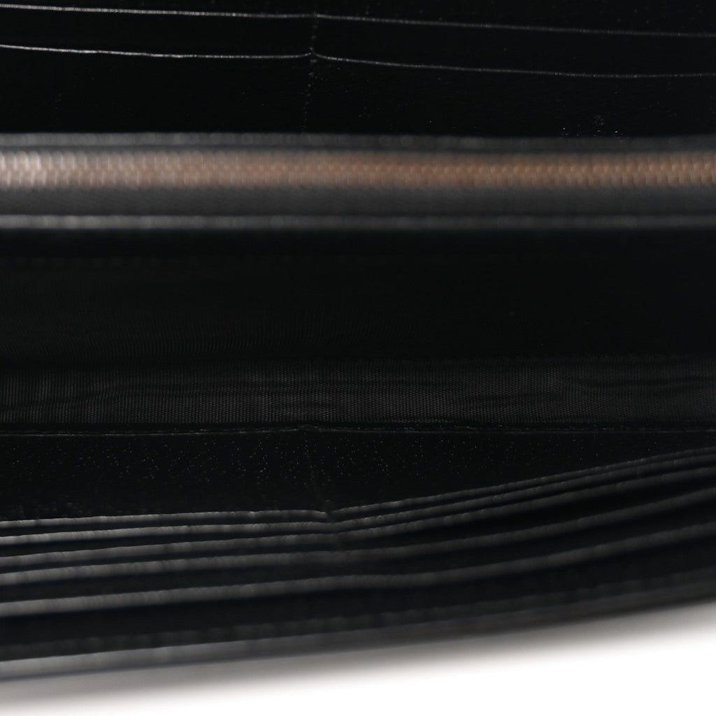Calfskin Web Mini Dionysus Chain Wallet Black