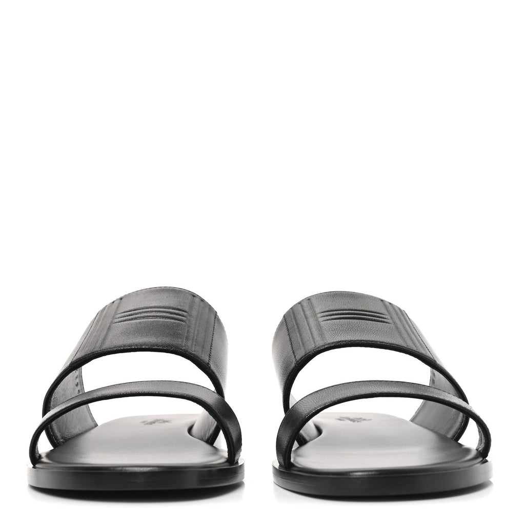 Calfskin Mona Sandals 36.5 Black