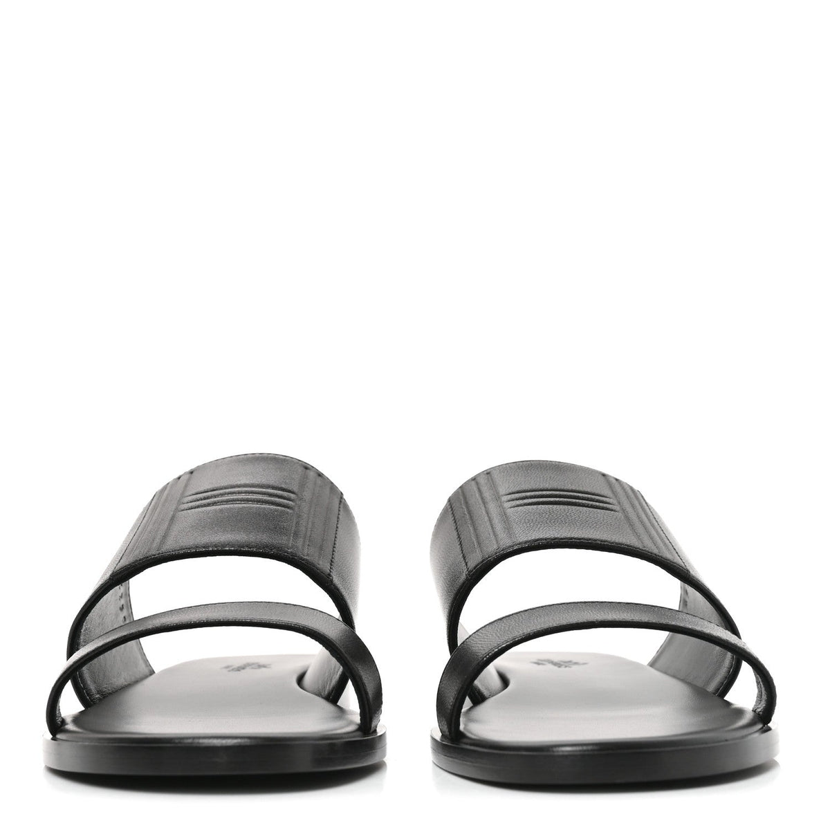 Calfskin Mona Sandals 36.5 Black