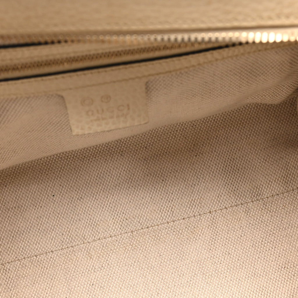 Dollar Calfskin Medium Soho Top Handle Satchel Ivoire