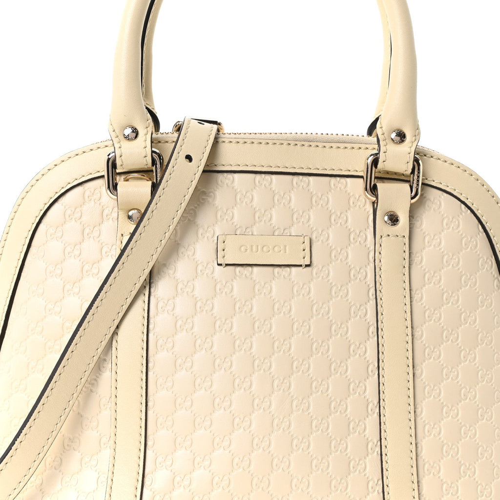 Soft Microguccissima Mini Dome Bag Ivoire