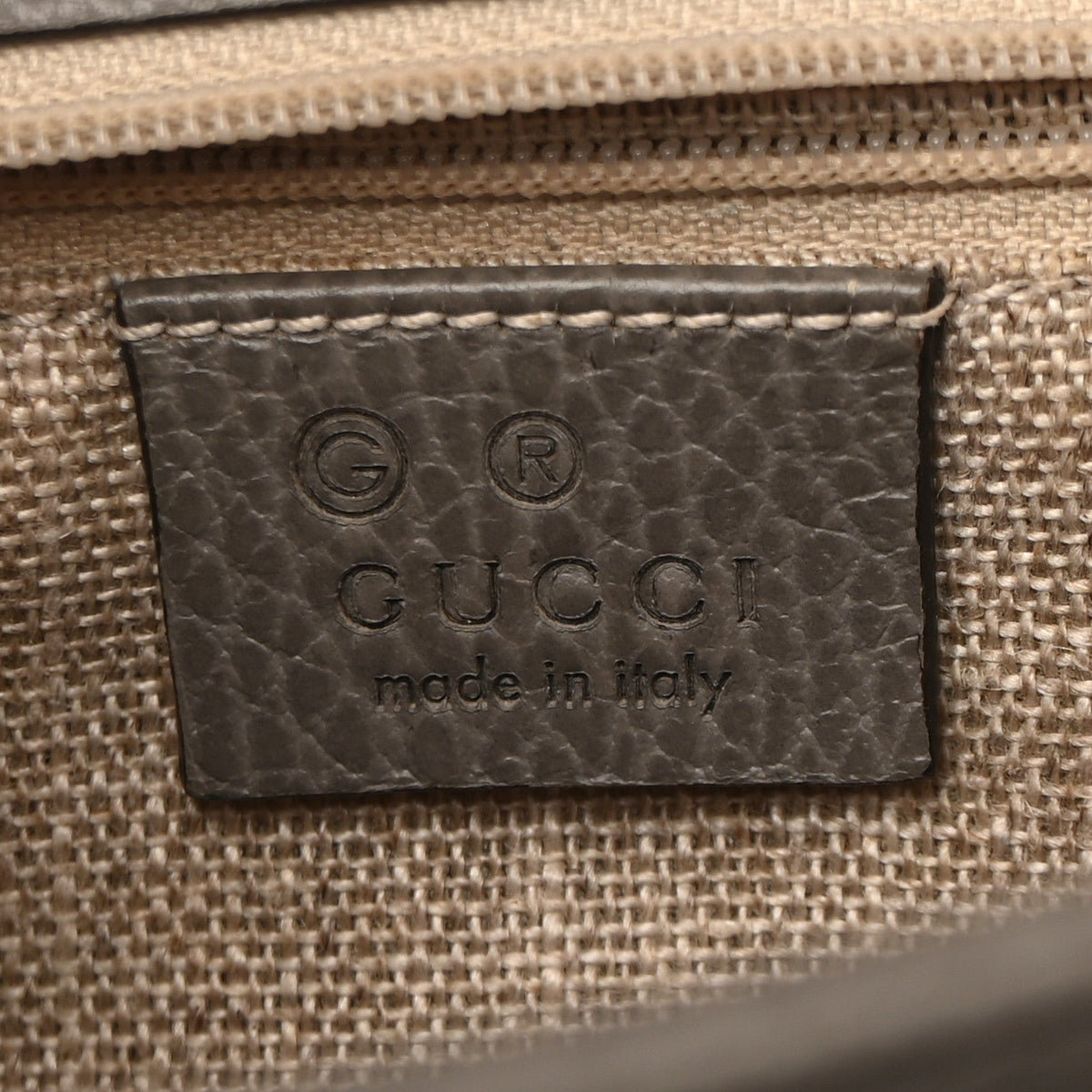 Dollar Calfskin Interlocking G Shoulder Bag Loess