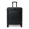 GG Supreme Monogram Four Wheel Suitcase Black Grey