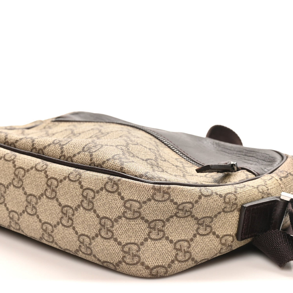 GG Plus Monogram Shoulder Bag Dark Brown