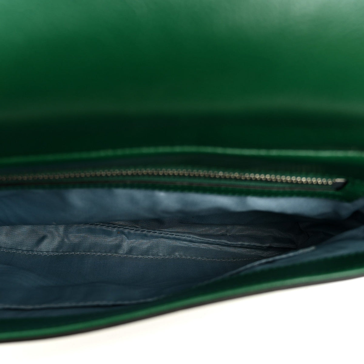 Calfskin Diagonal GG Medium Thiara Double Envelope Shoulder Bag Emerald Green Black