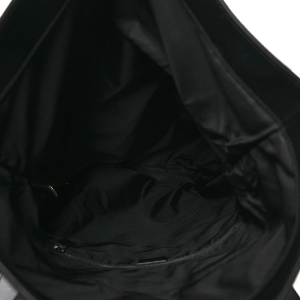 Techno Canvas Web Single Buckle Backpack Black