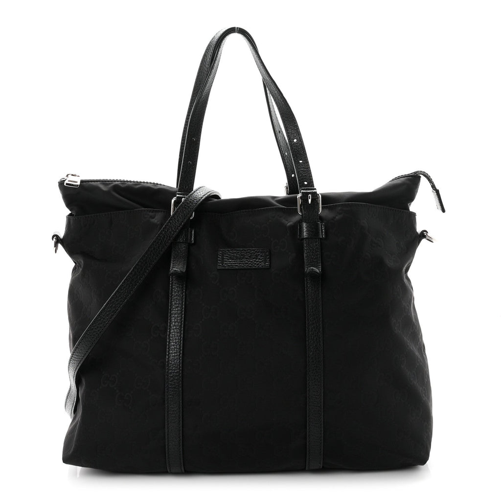 Nylon Monogram Tote Black