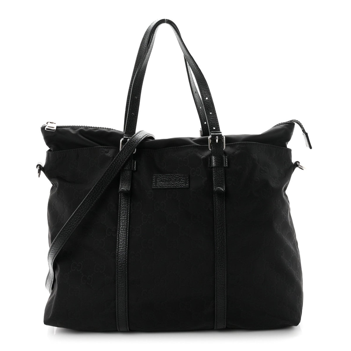 Nylon Monogram Tote Black
