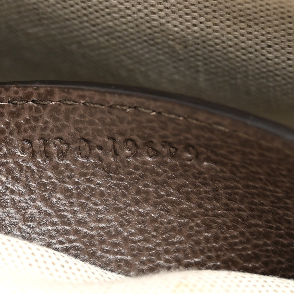 GG Supreme Monogram Textured Dollar Calfskin Web Mini Ophidia Envelope Shoulder Bag Beige Ebony