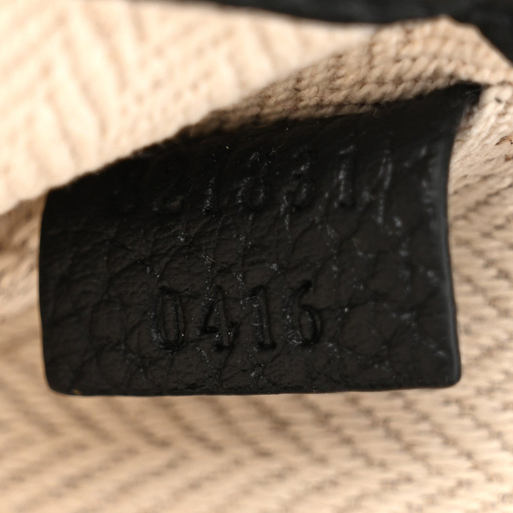Pebbled Calfskin Mini B Shoudler Bag Black