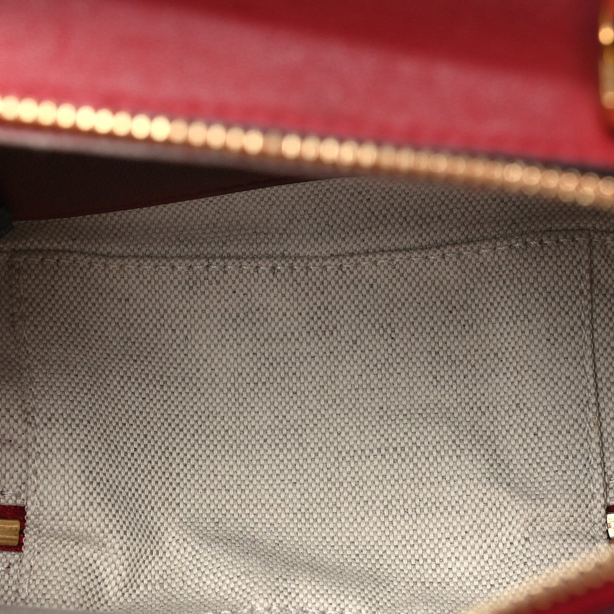 Sakai Be Green Calfskin Diagonal Stitched Blondie Top Handle Bag Rosso