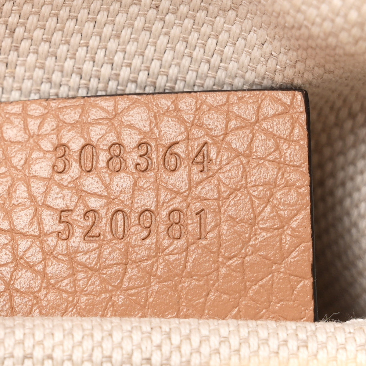 Pebbled Calfskin Small Soho Disco Bag Rose Beige