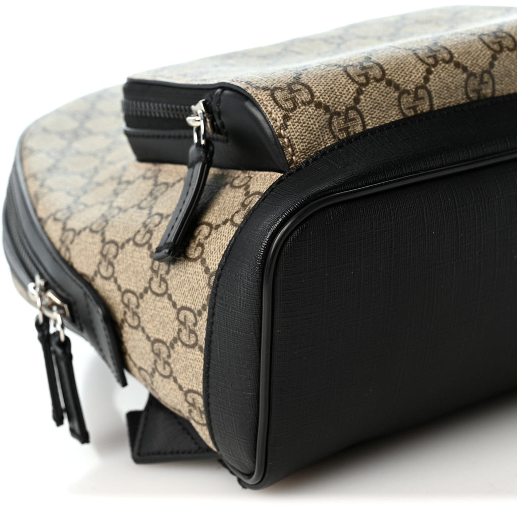 GG Supreme Monogram Small Eden Day Backpack Black