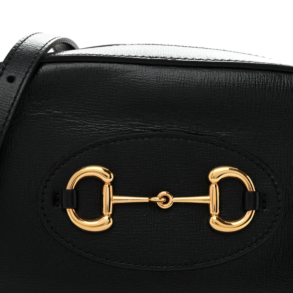 Calfskin Mini Horsebit 1955 Camera Shoulder Bag  Black
