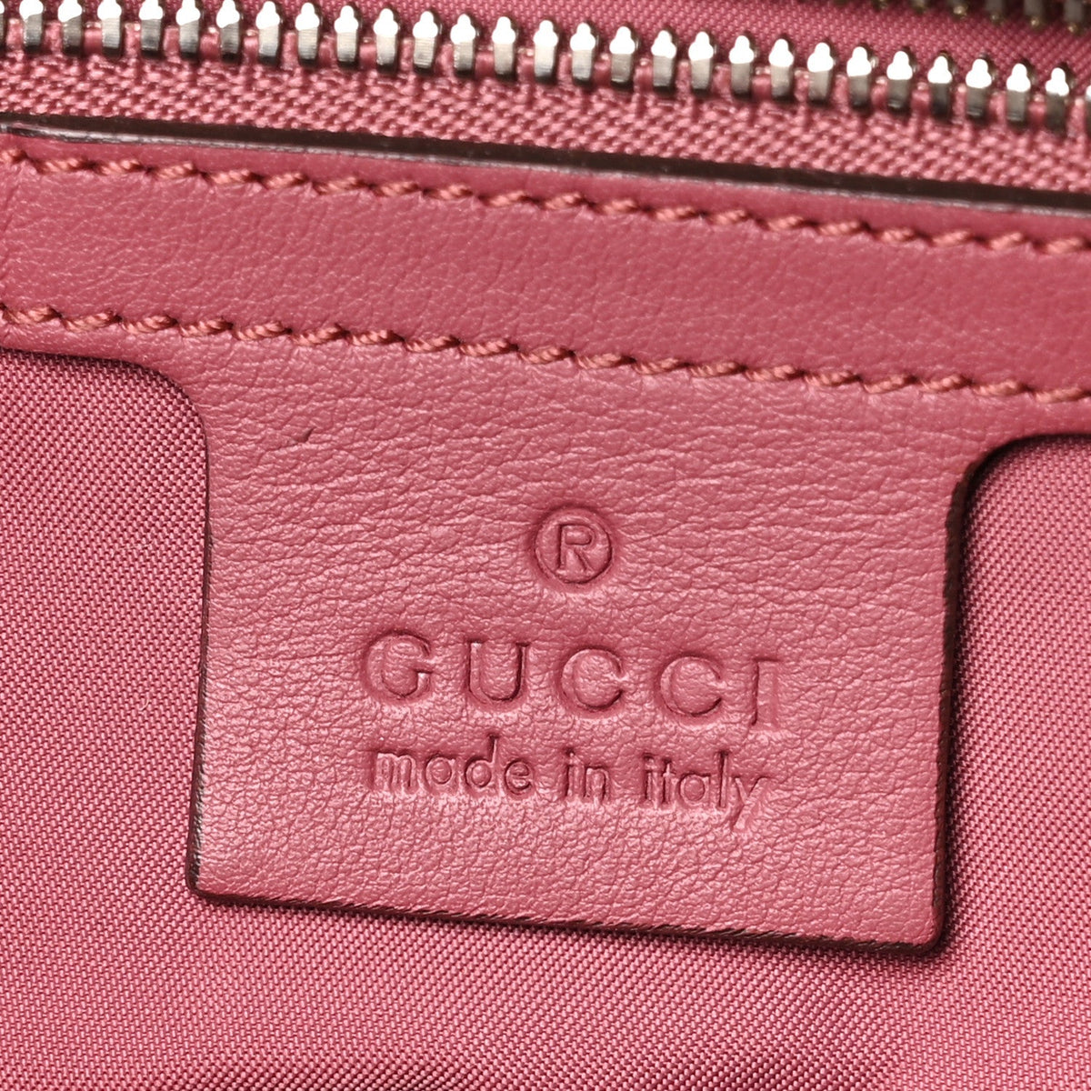 GG Supreme Monogram Blooms Small Single Buckle Backpack Beige Multicolor Dry Rose