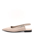 Nappa Lovely Slingback Flats 38.5 Beige Galet