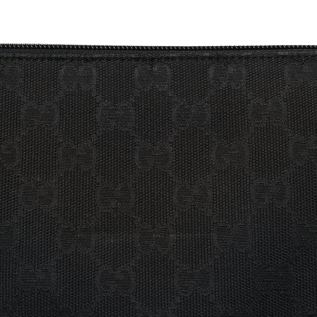 Monogram Calfskin Perforated Medium Flat Messenger Bag Black
