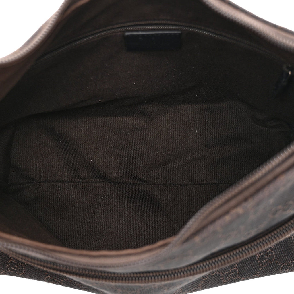 Denim Monogram Small Hobo Dark Brown
