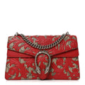 GG Supreme Monogram Arabesque Dionysus Shoulder Bag Hibiscus Red