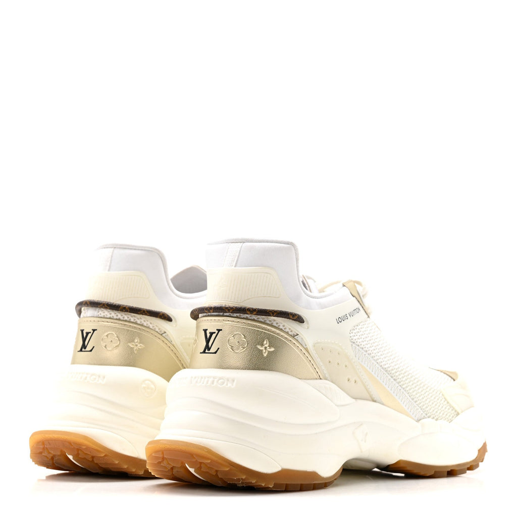 Monogram Calfskin Run 55 Sneakers 40 White