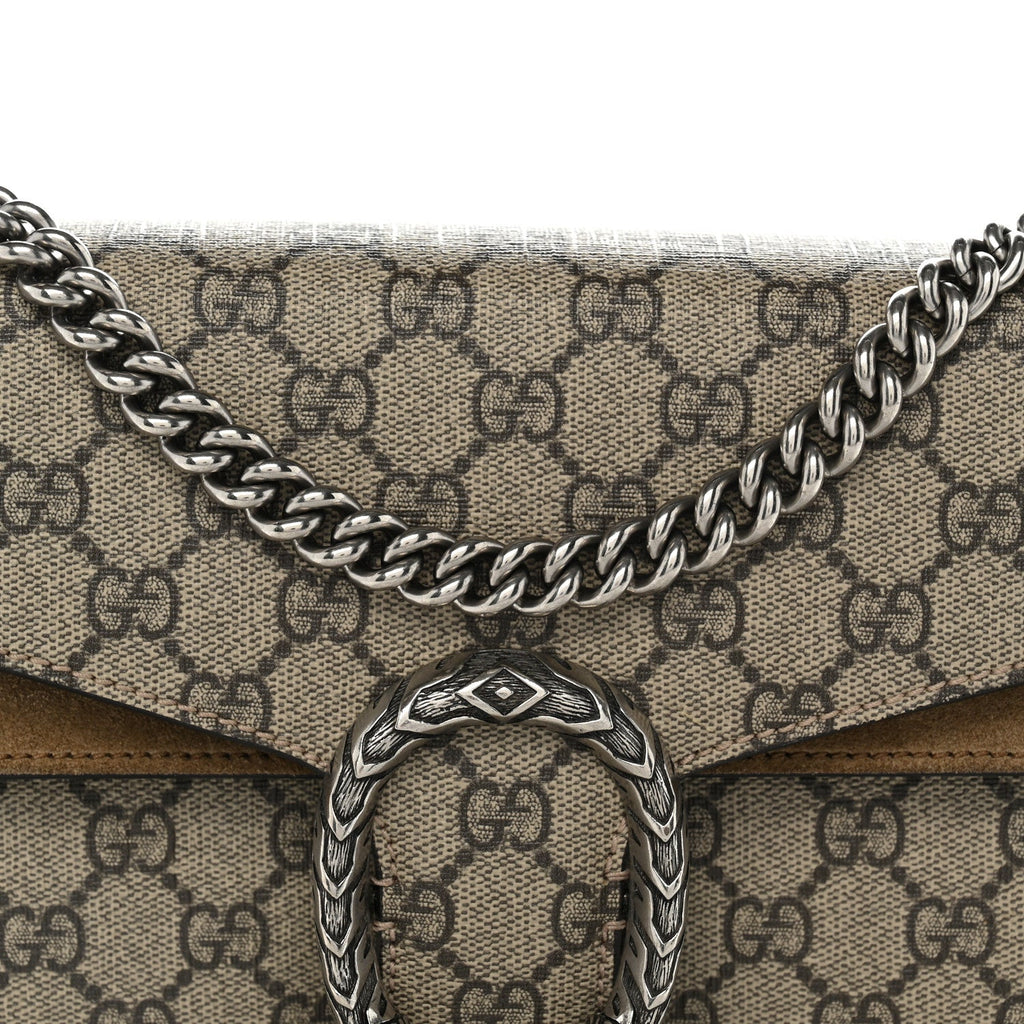 GG Supreme Monogram Small Dionysus Shoulder Bag Taupe