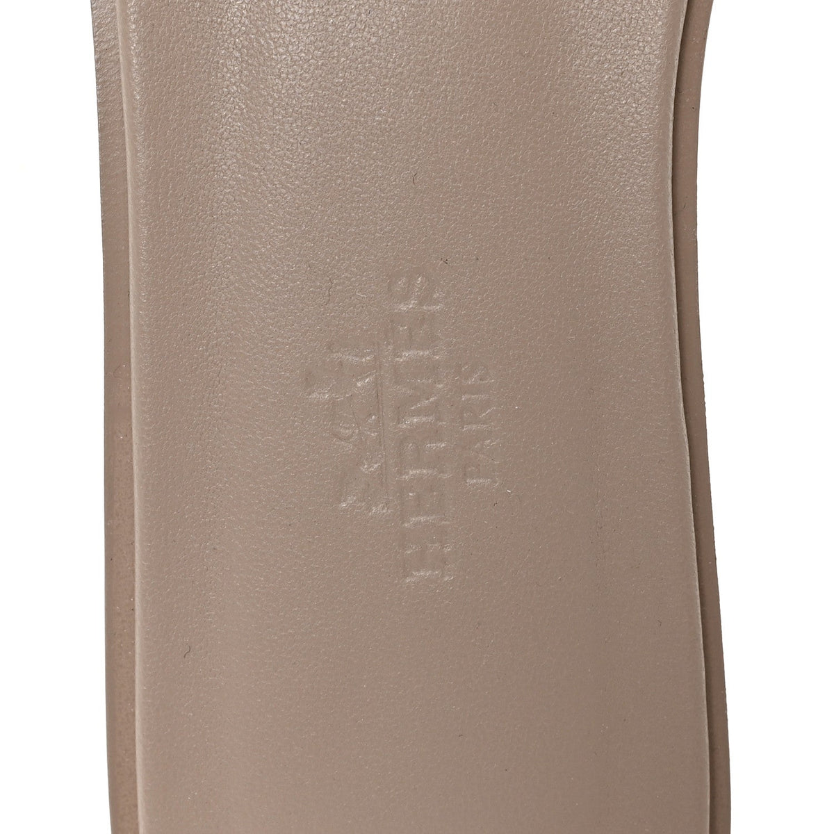 Box Calfskin Oran Sandals 37 Beige Mastic