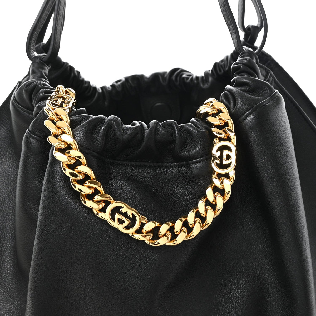 Calfskin Large Blondie Tote  Black