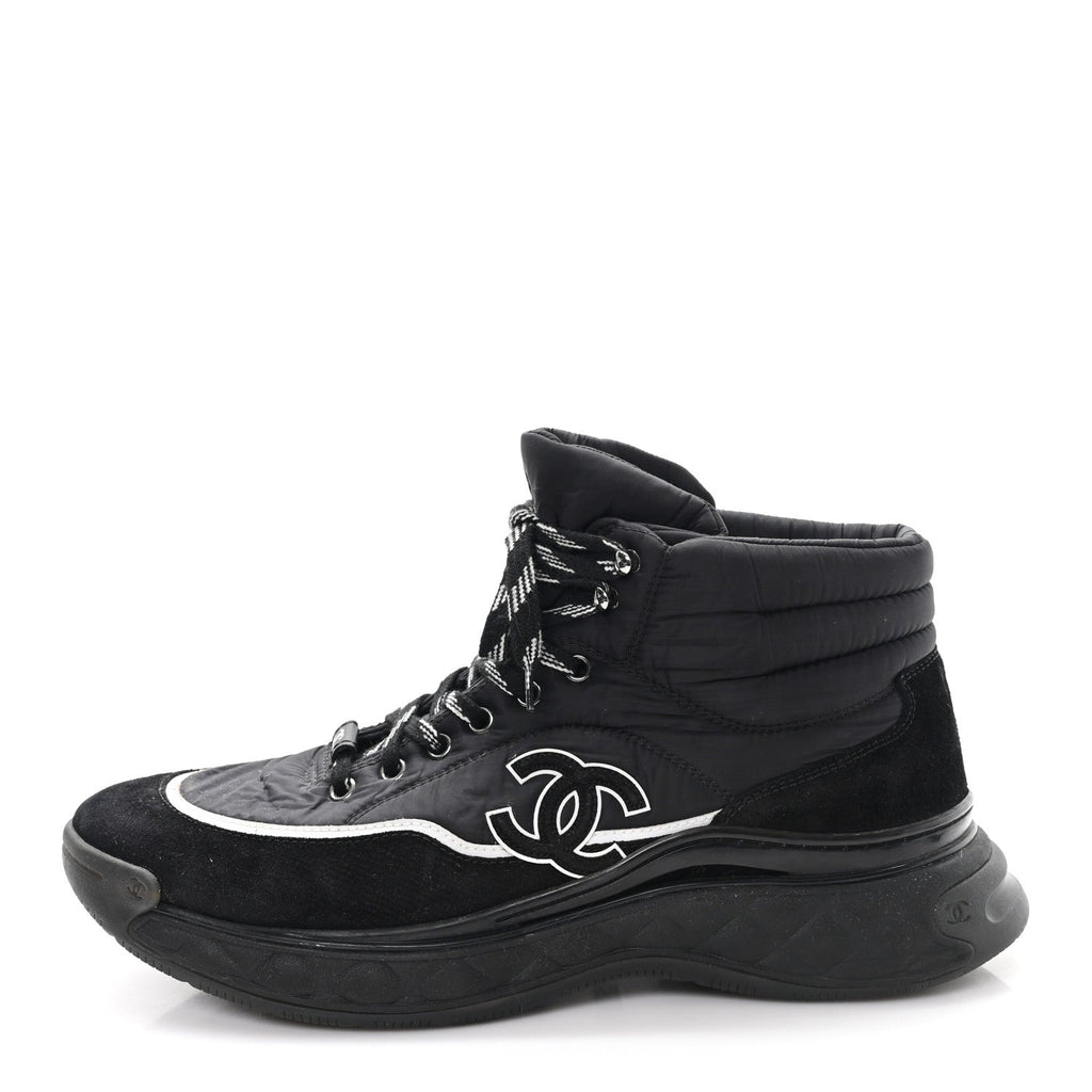 Fabric Suede Mens CC Sneakers 44 Black