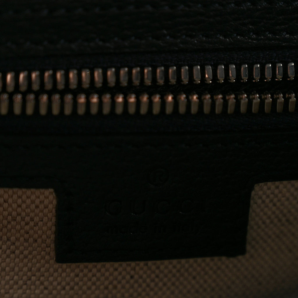 Tender GG Supreme Monogram Textured Dollar Calfskin Ophidia Messenger Bag Dark Blue