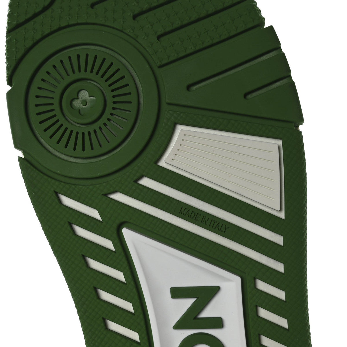 Calfskin Monogram Mens LV Trainer Sneakers 8.5 Green