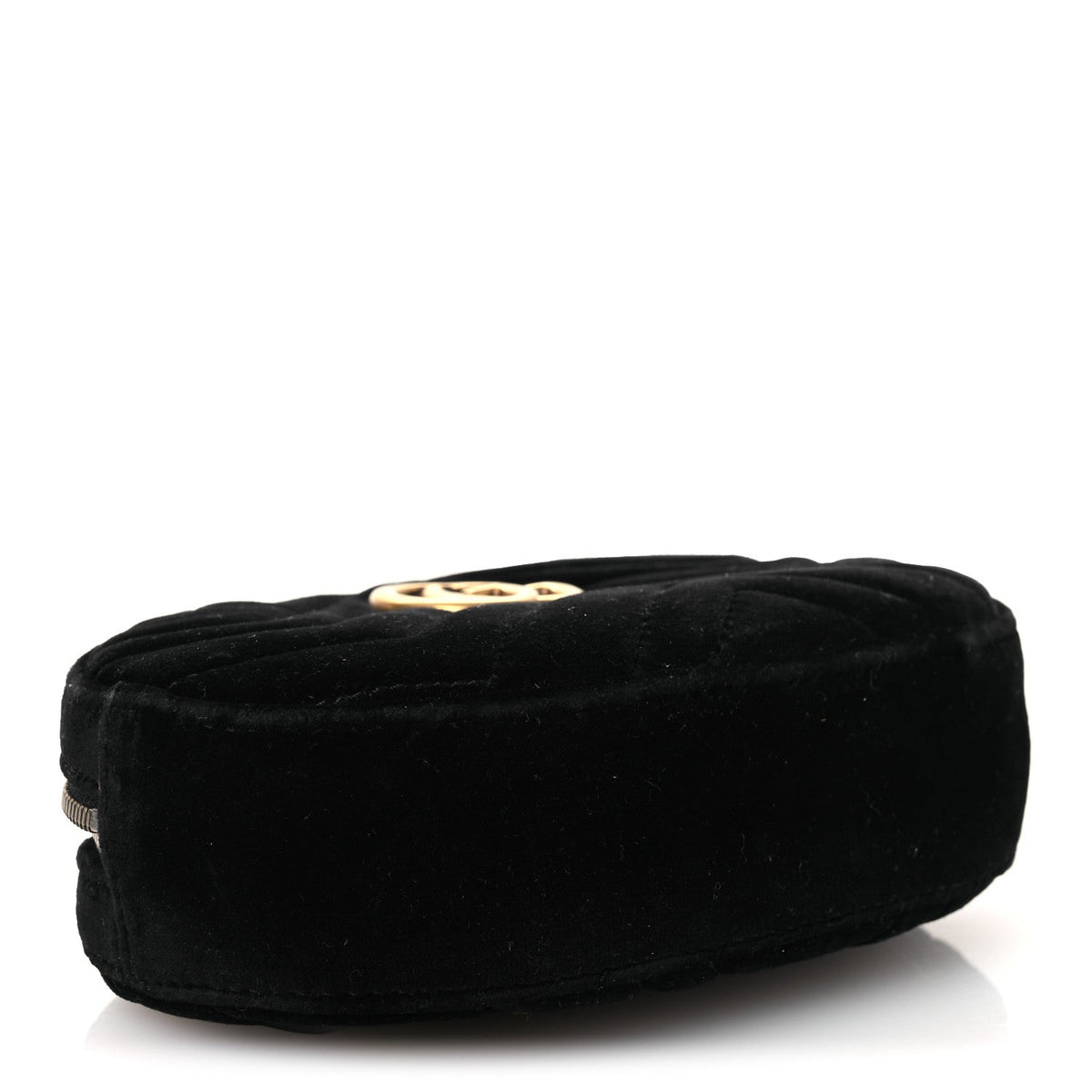 Velvet Matelasse GG Marmont Belt Bag Black 95 38 Black