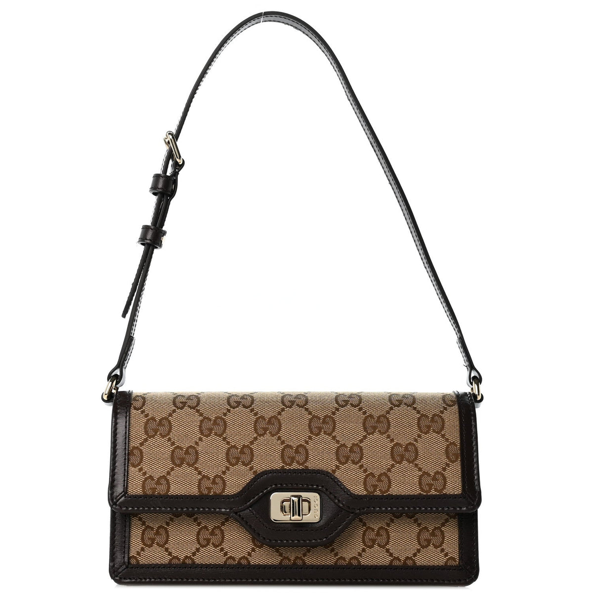GG Monogram Mini Luce Shoulder Bag Beige Ebony