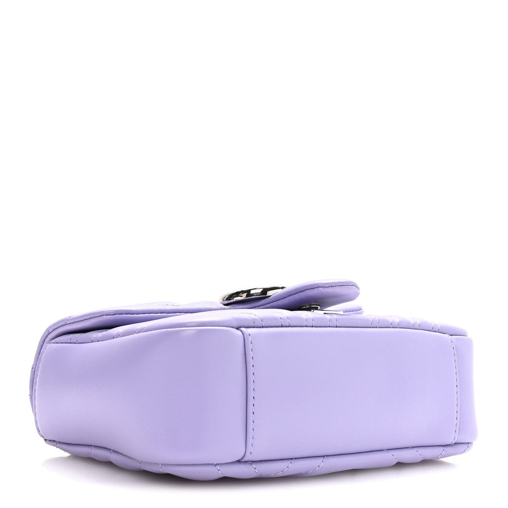 Lambskin Matelasse Small GG Marmont Shoulder Bag Lapis