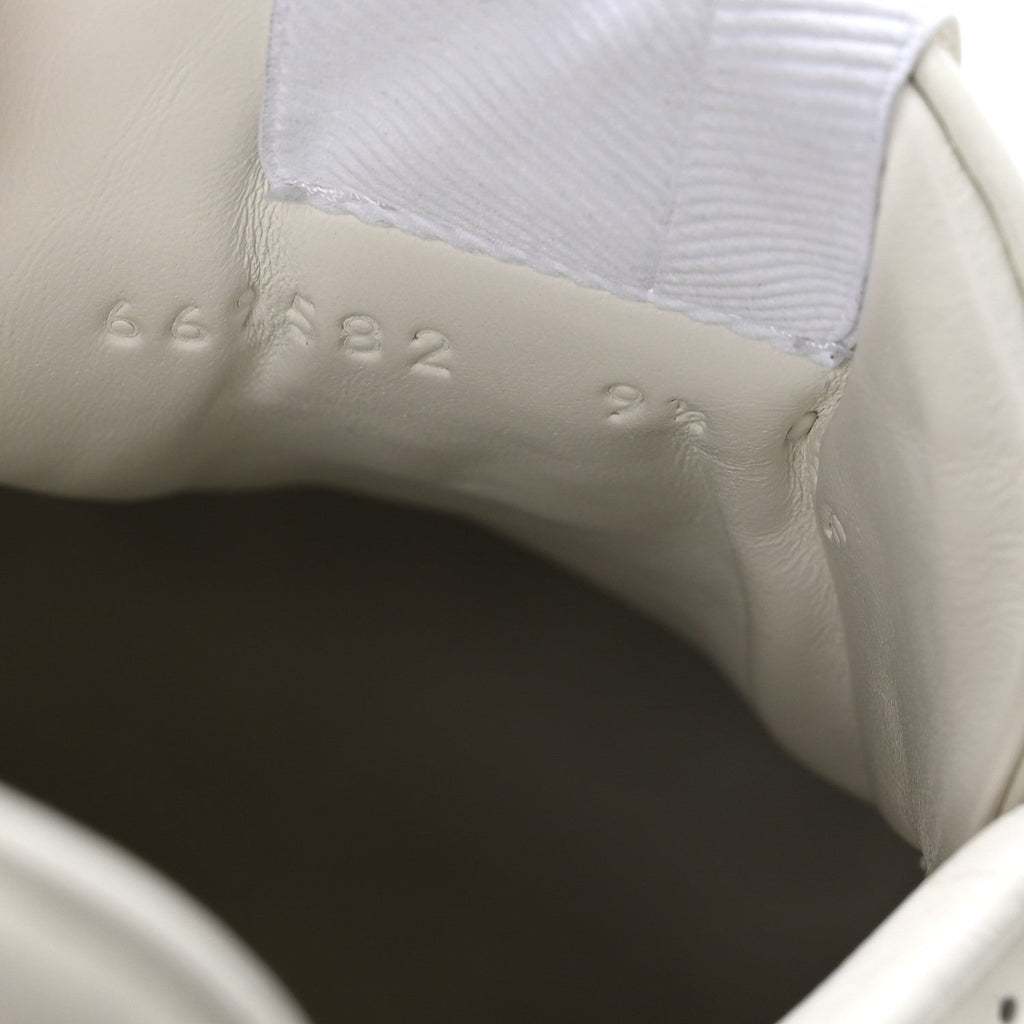 Calfskin GG Tennis Embossed Perforated Mens Interlocking G 55mm Sneakers 9.5 Great White