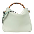 Softy Wonka Textured Dollar Calfskin Medium Diana Shoulder Bag Salvy Green