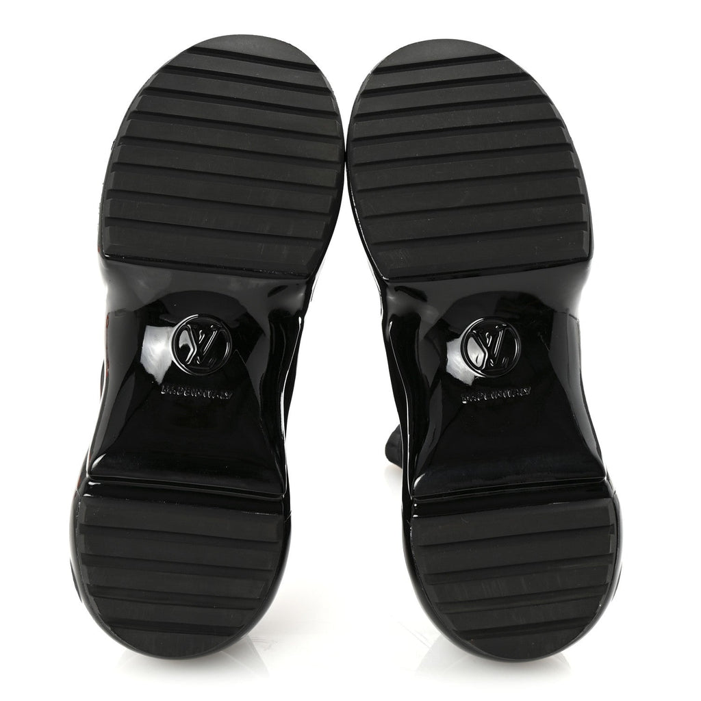 Stretch Textile Patent LV Archlight Sneaker Boots 35 Black