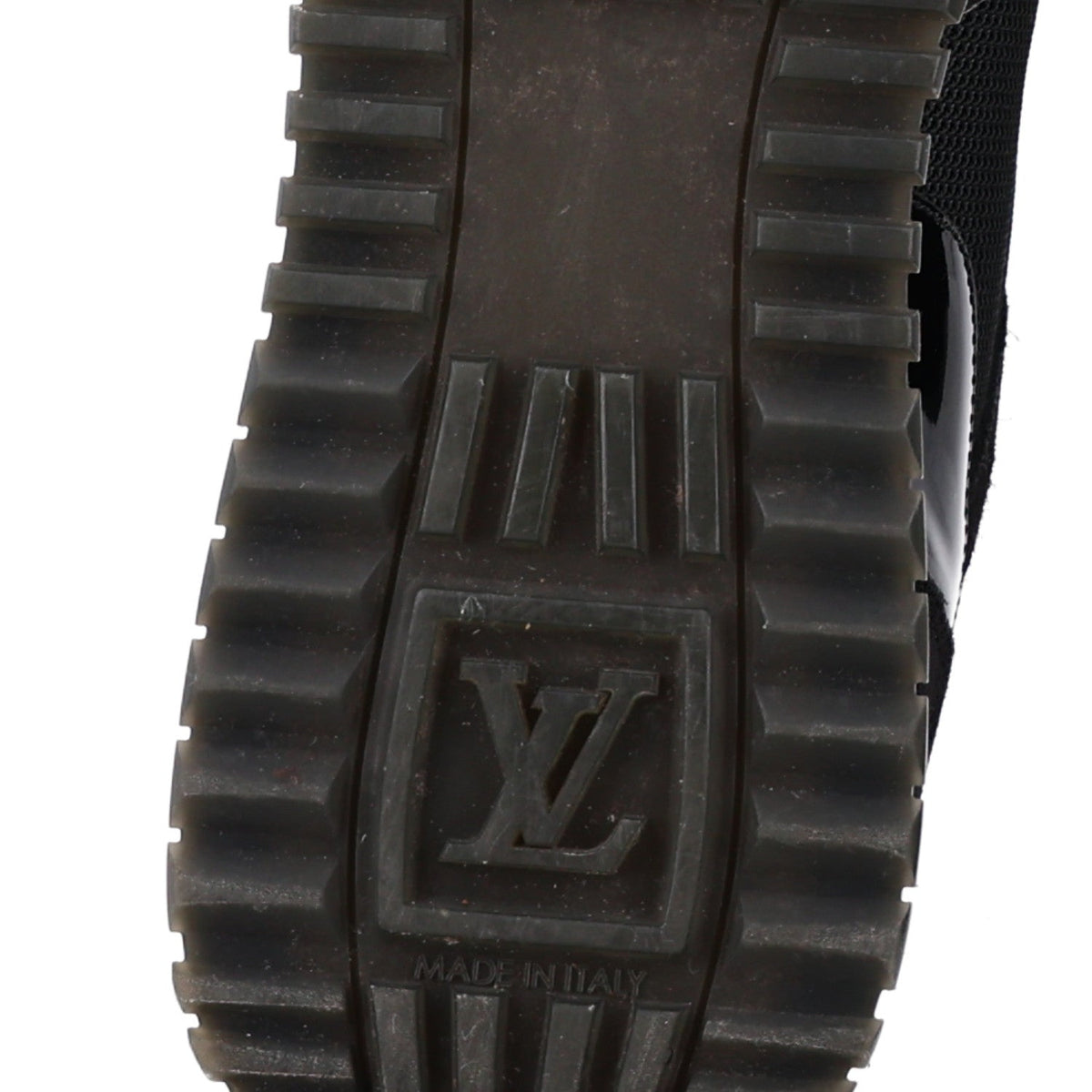 Suede Monogram Run Away Sneakers 38.5 Black
