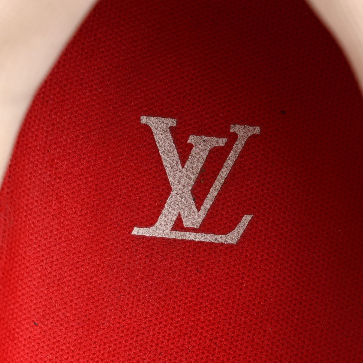 Jacquard Velvet Monogram Mens LV Trainer Sneakers 8 Red