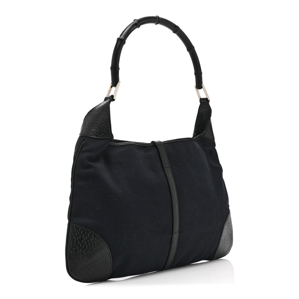 Canvas Small Jackie O Hobo Black