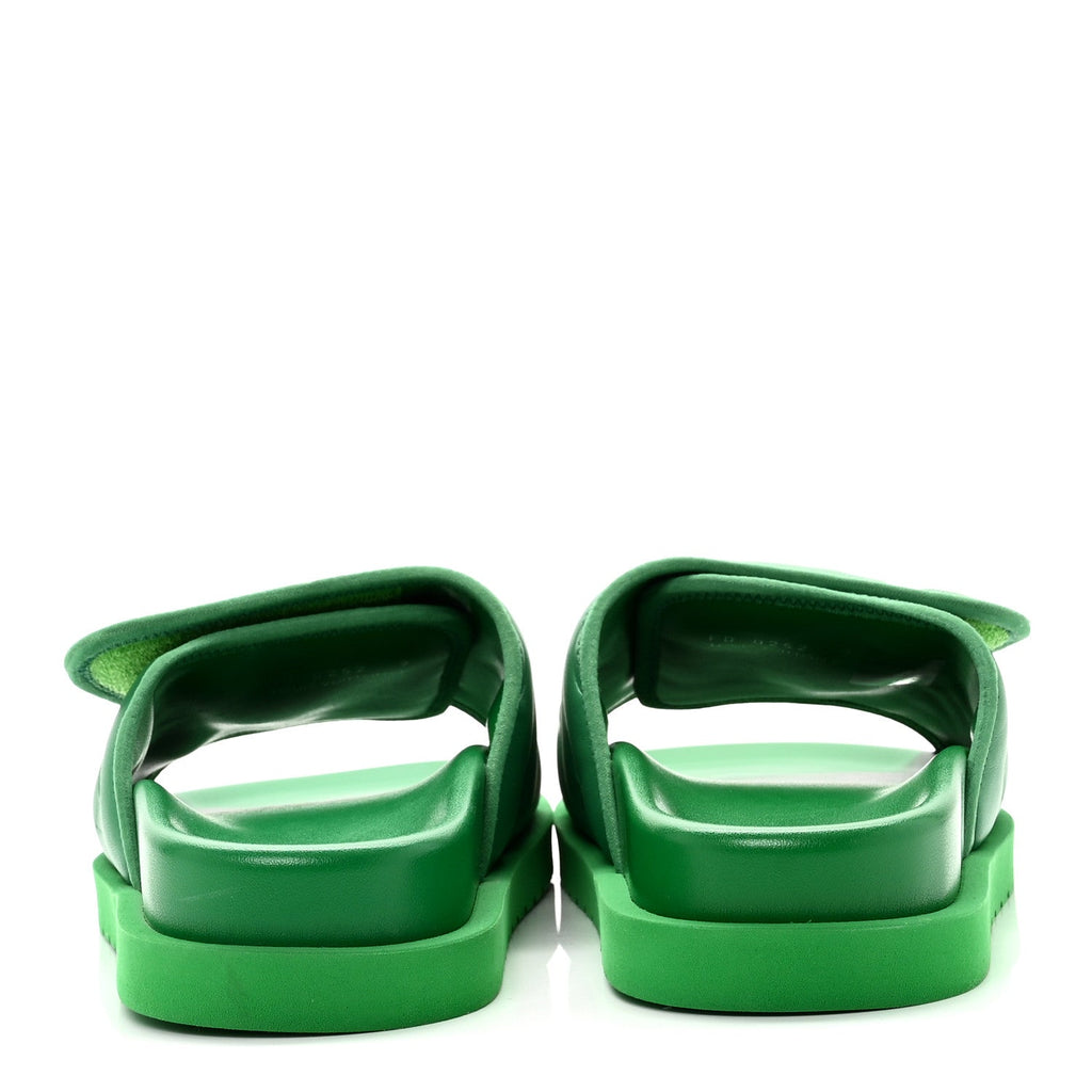 Embossed Monogram Pool Pillow Comfort Mules 9 Green