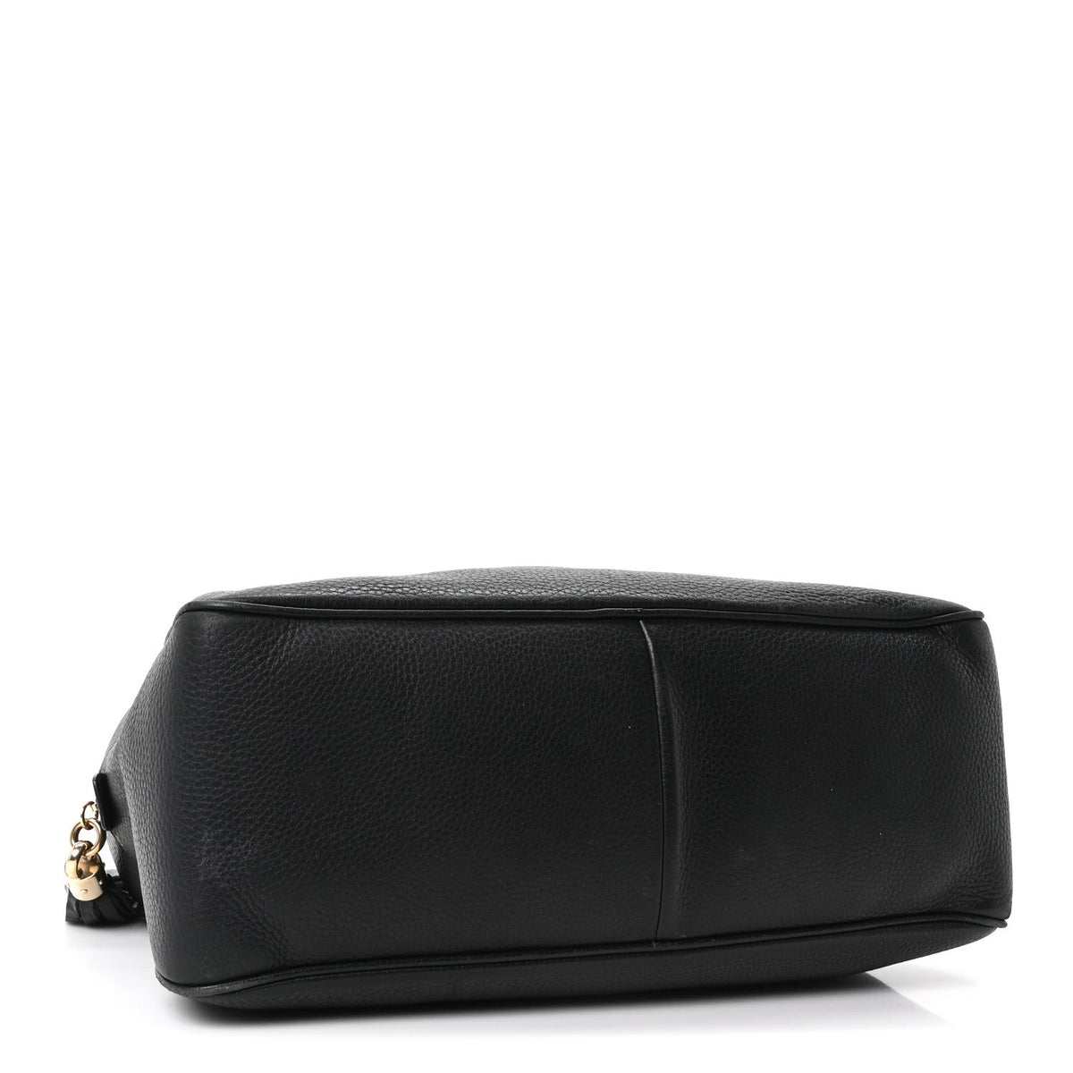 Pebbled Calfskin Medium Soho Bowler Black