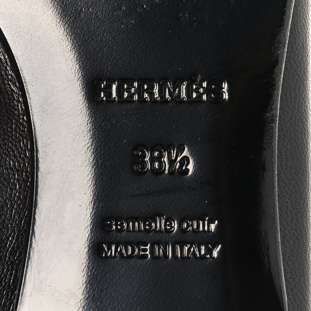 Goatskin Womens Paris Loafers 38.5 Black