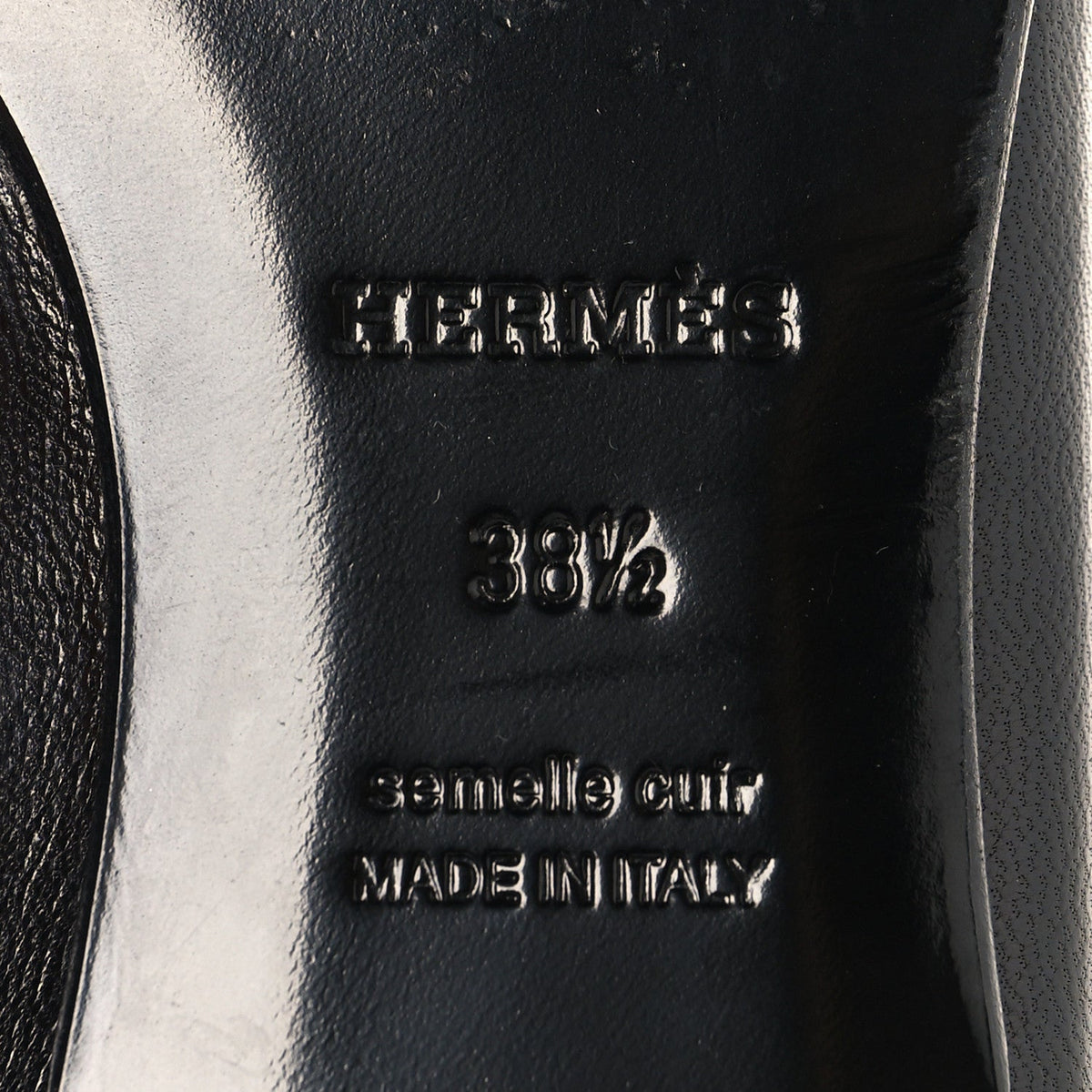 Goatskin Womens Paris Loafers 38.5 Black