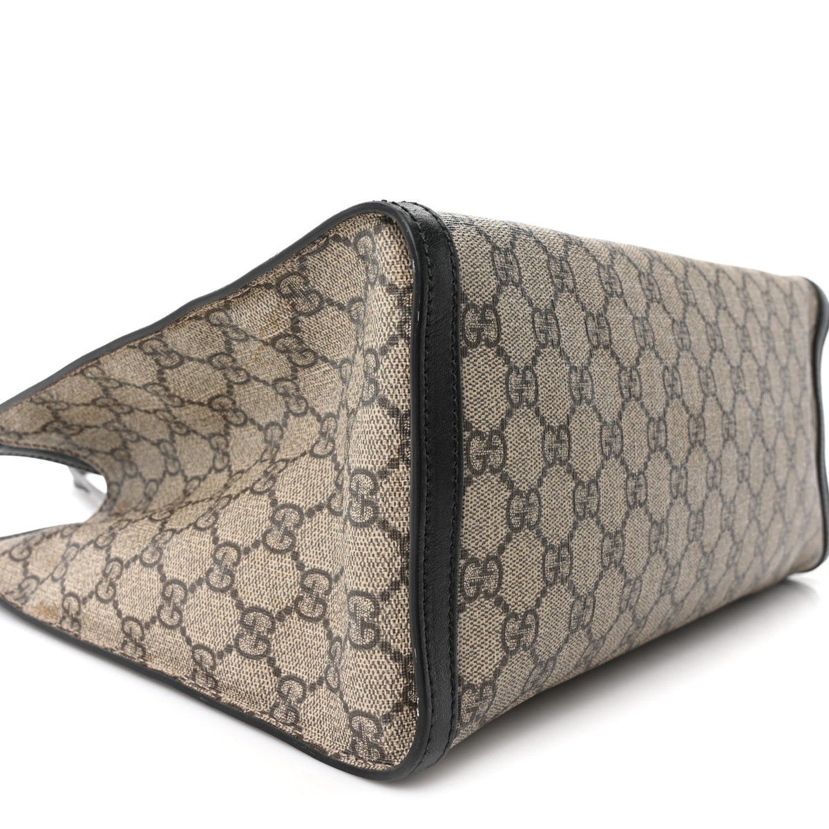 GG Supreme Monogram Medium Padlock Tote Black