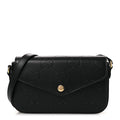 Gilbert Calfskin GG Super Mini Shoulder Bag Black