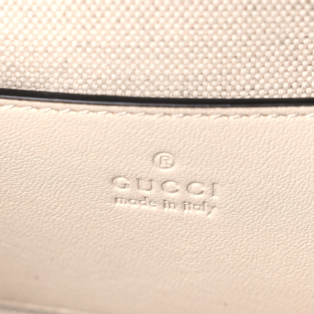 Sakai Be Green Calfskin Diagonal Stitched Blondie Top Handle Bag Mystic White
