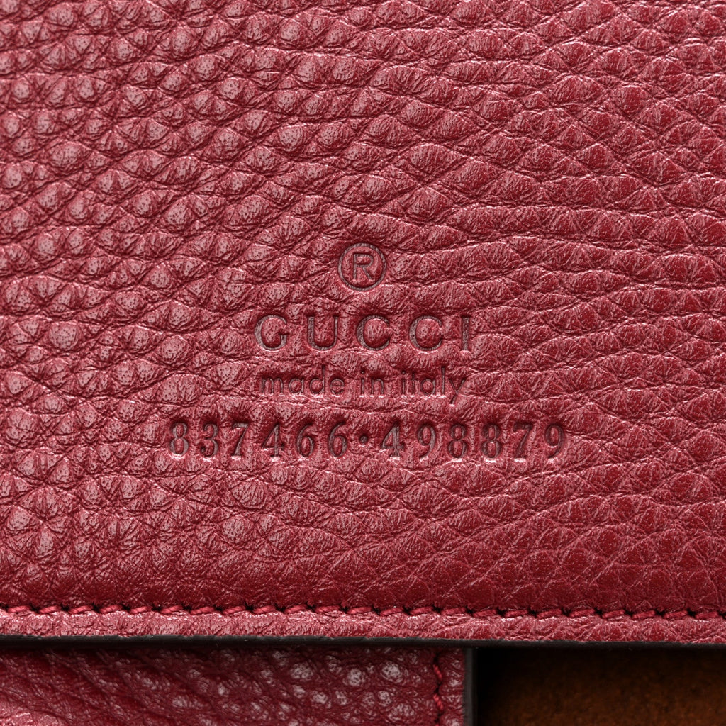 Grained Calfskin Softbit Maxi Shoulder Bag Rosso Ancora Red