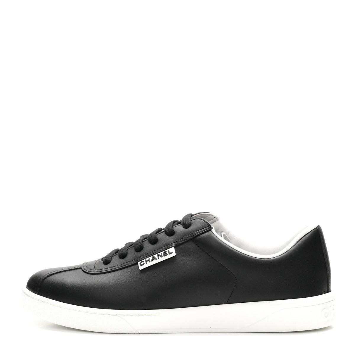 Calfskin CC Womens Sneakers 40 Black