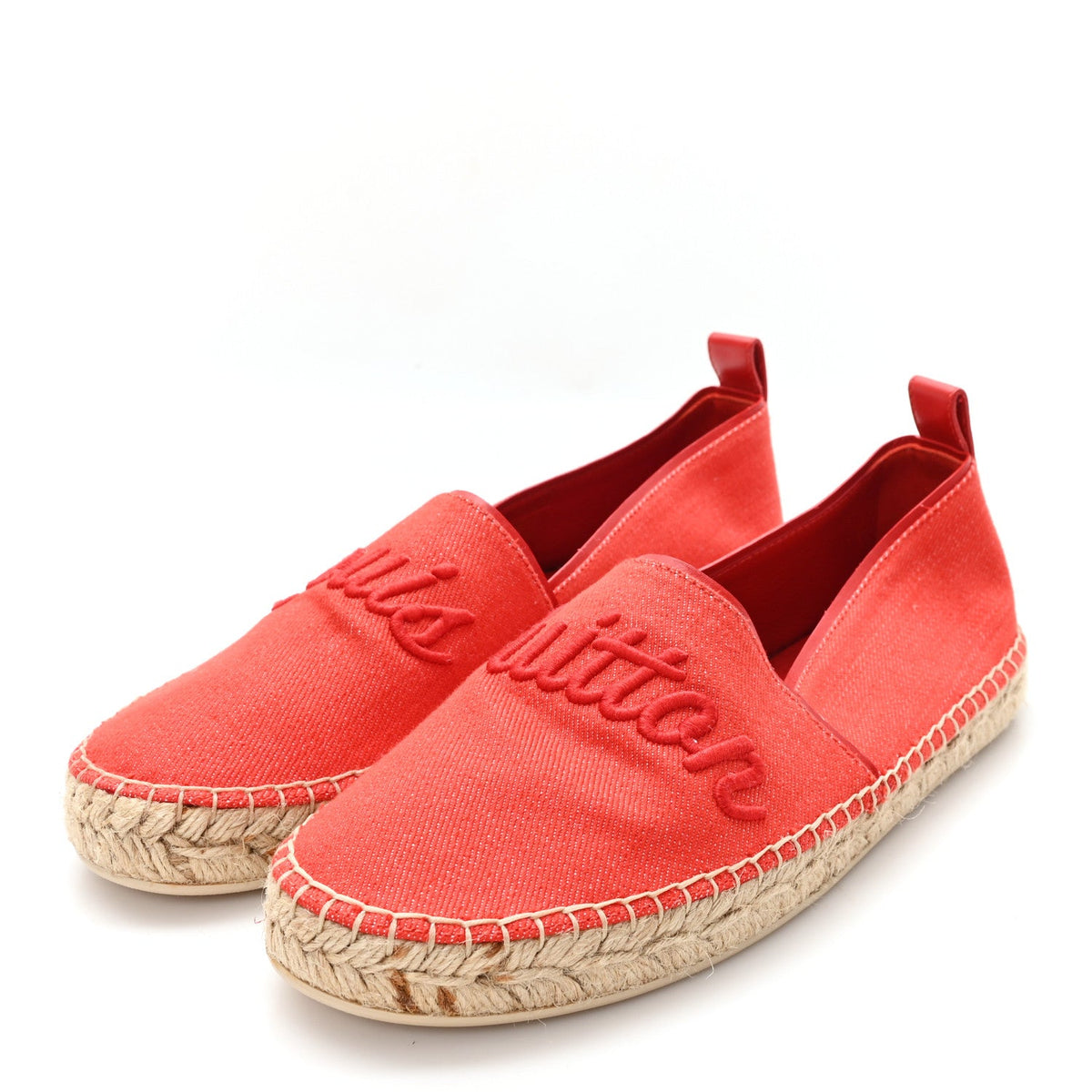 Canvas Waterfall Espadrille 38 Rouge